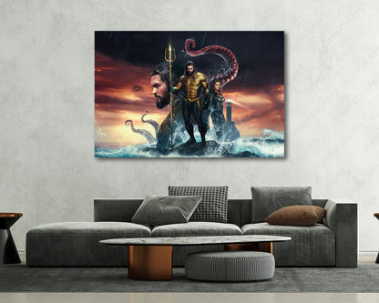 Aquaman Octopus Movie Canvas Print