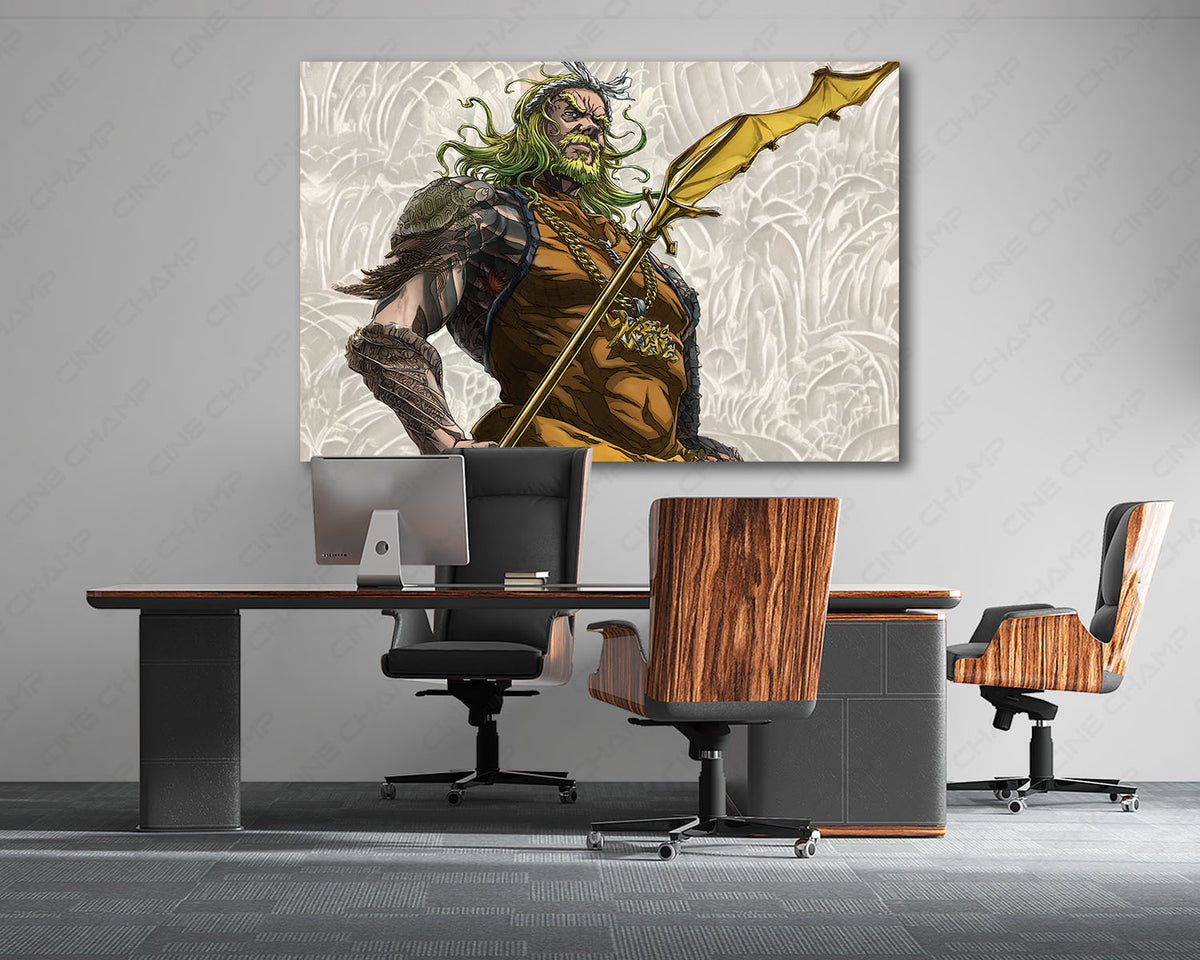 Aquaman Samurai Superhero Artwork