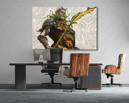 Aquaman Samurai Superhero Artwork