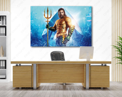 Aquaman underwater fantasy canvas