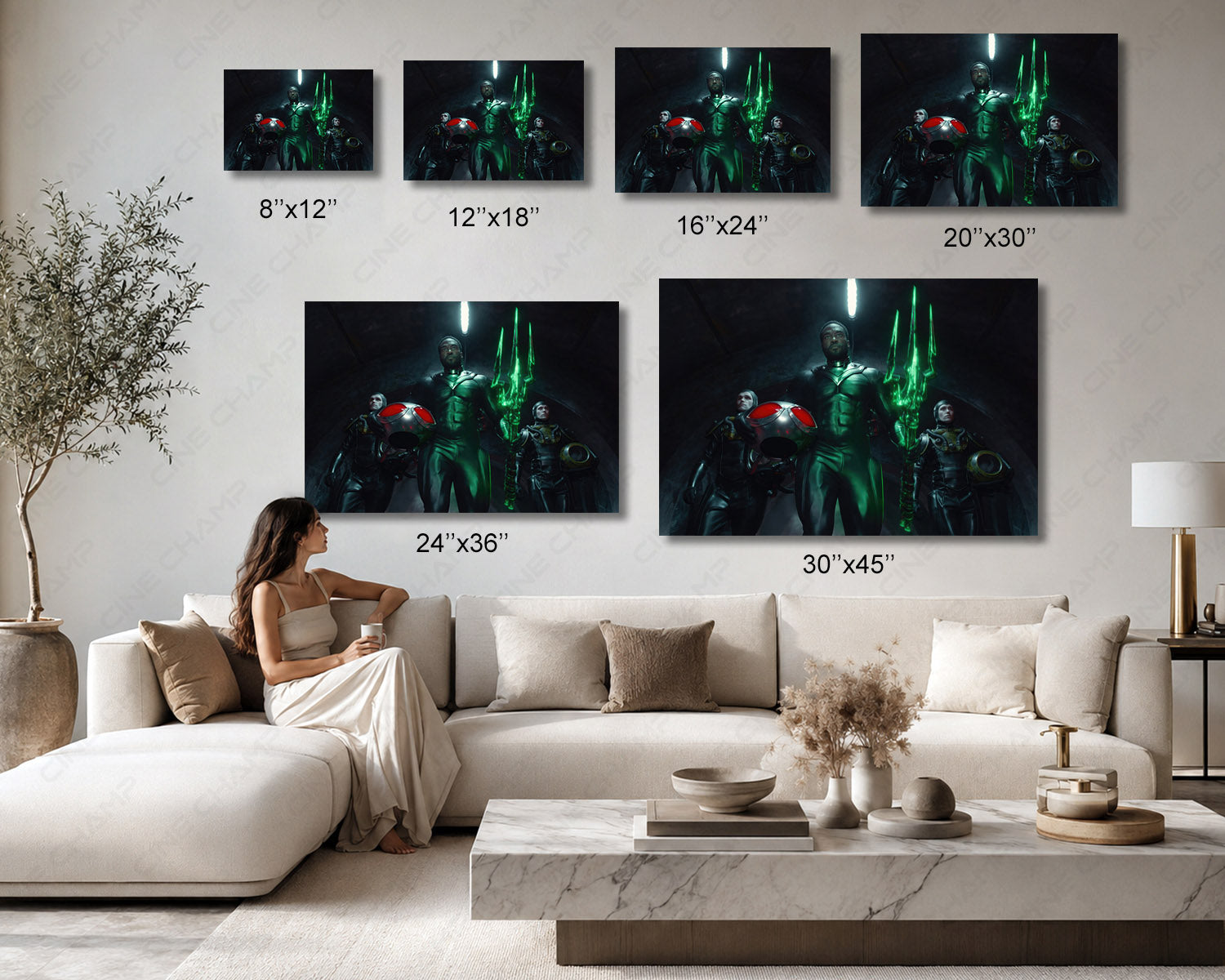 Black Manta Aquaman and the Lost Kingdom Canvas Print Available in Multiple Sizes