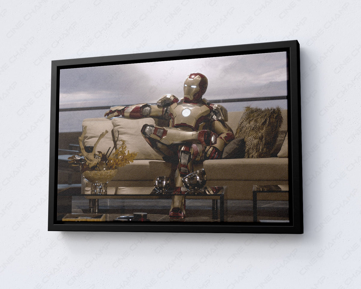 Arc reactor superhero canvas artwork