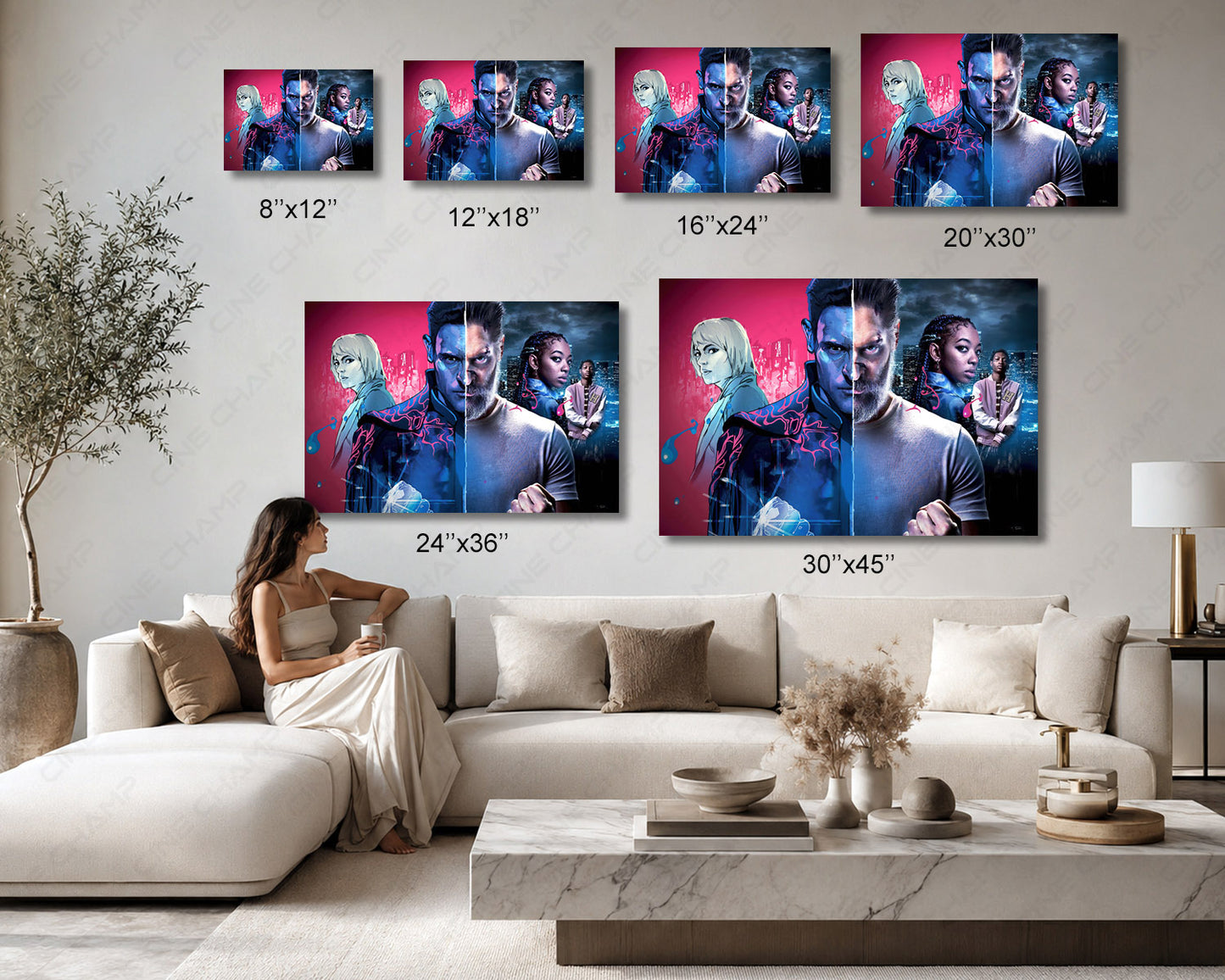 Archenemy Canvas Print Superhero Action Movie Wall Art