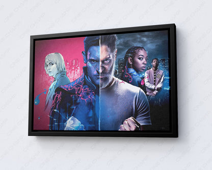Archenemy Canvas Print Superhero Action Movie Wall Art