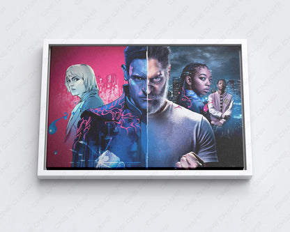 Archenemy Canvas Print Superhero Action Movie Wall Art