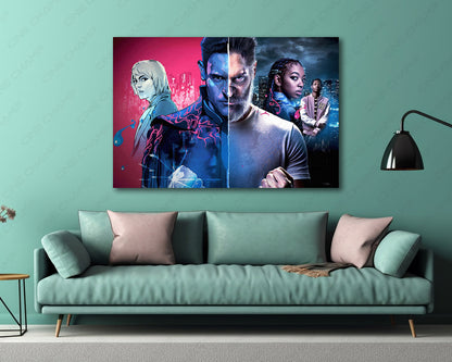 Archenemy Canvas Print Superhero Action Movie Wall Art
