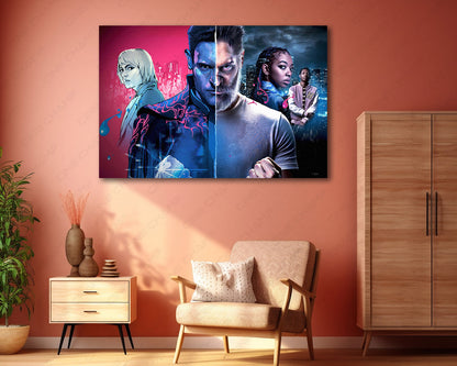 Archenemy Canvas Print Superhero Action Movie Wall Art