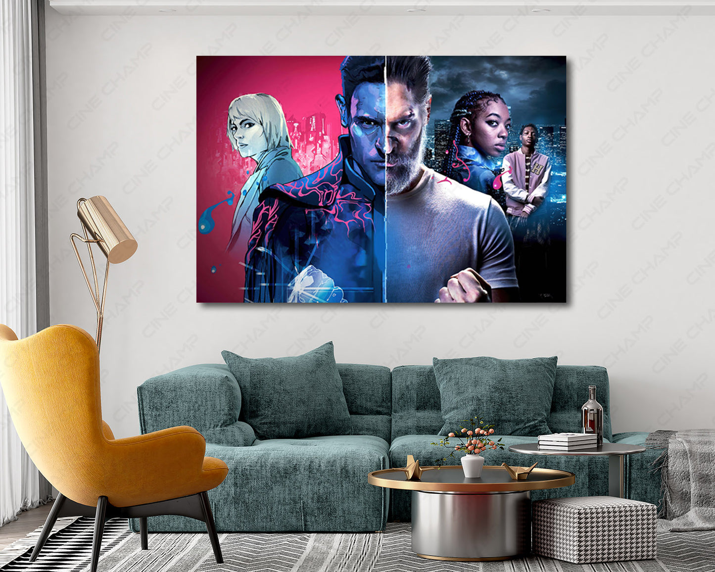Archenemy Canvas Print Superhero Action Movie Wall Art