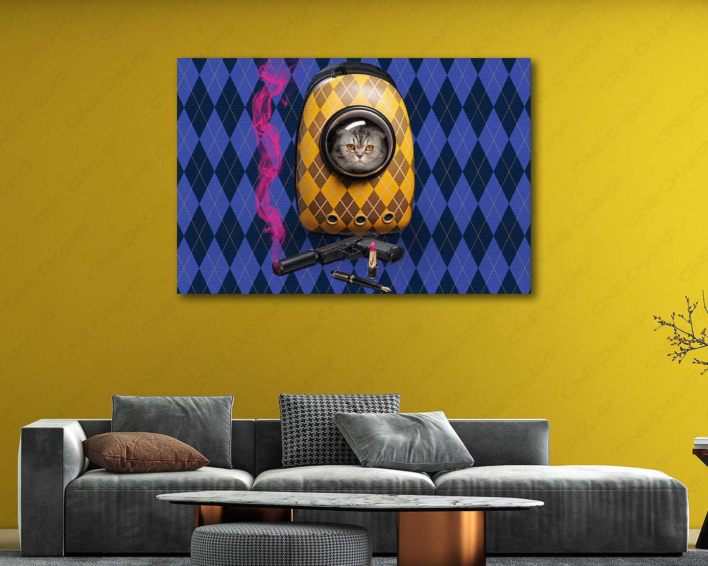 Argylle Canvas Print Spy Action Movie Wall Art
