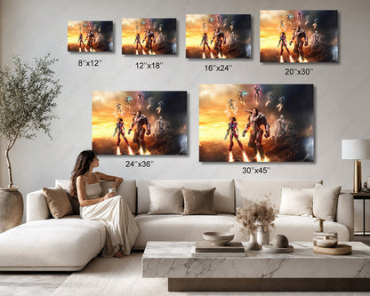 Armor Wars War Machine Canvas Print