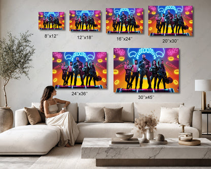 Army of the Dead Canvas Print Zombie Action Movie Wall Art
