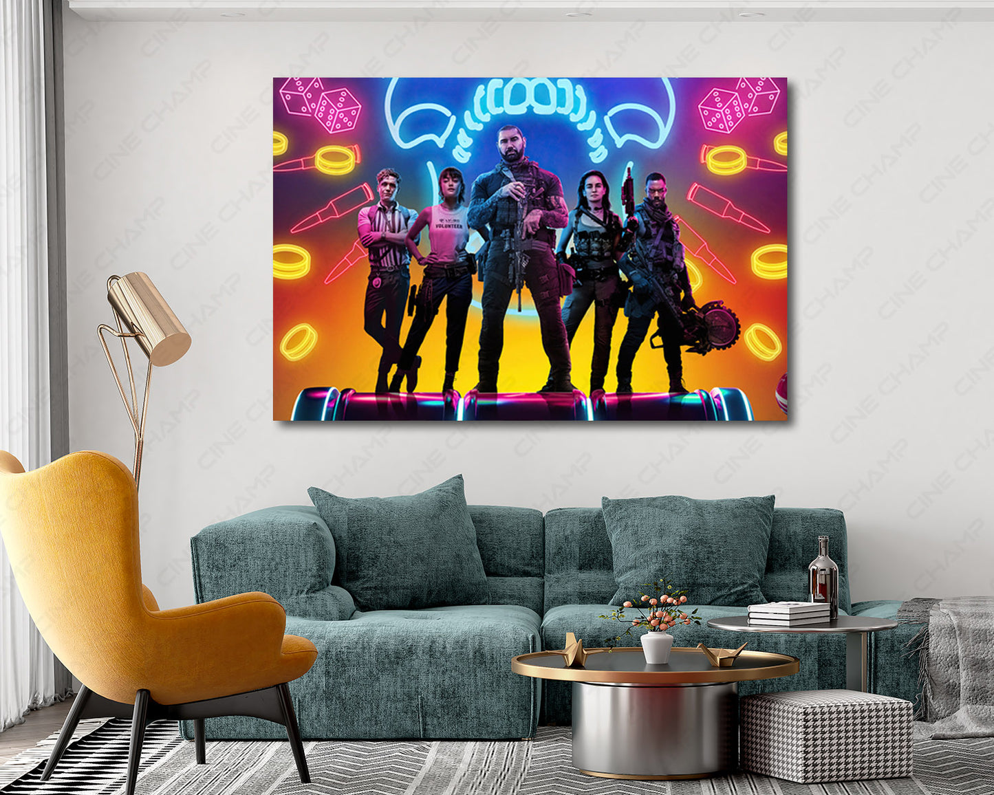 Army of the Dead Canvas Print Zombie Action Movie Wall Art