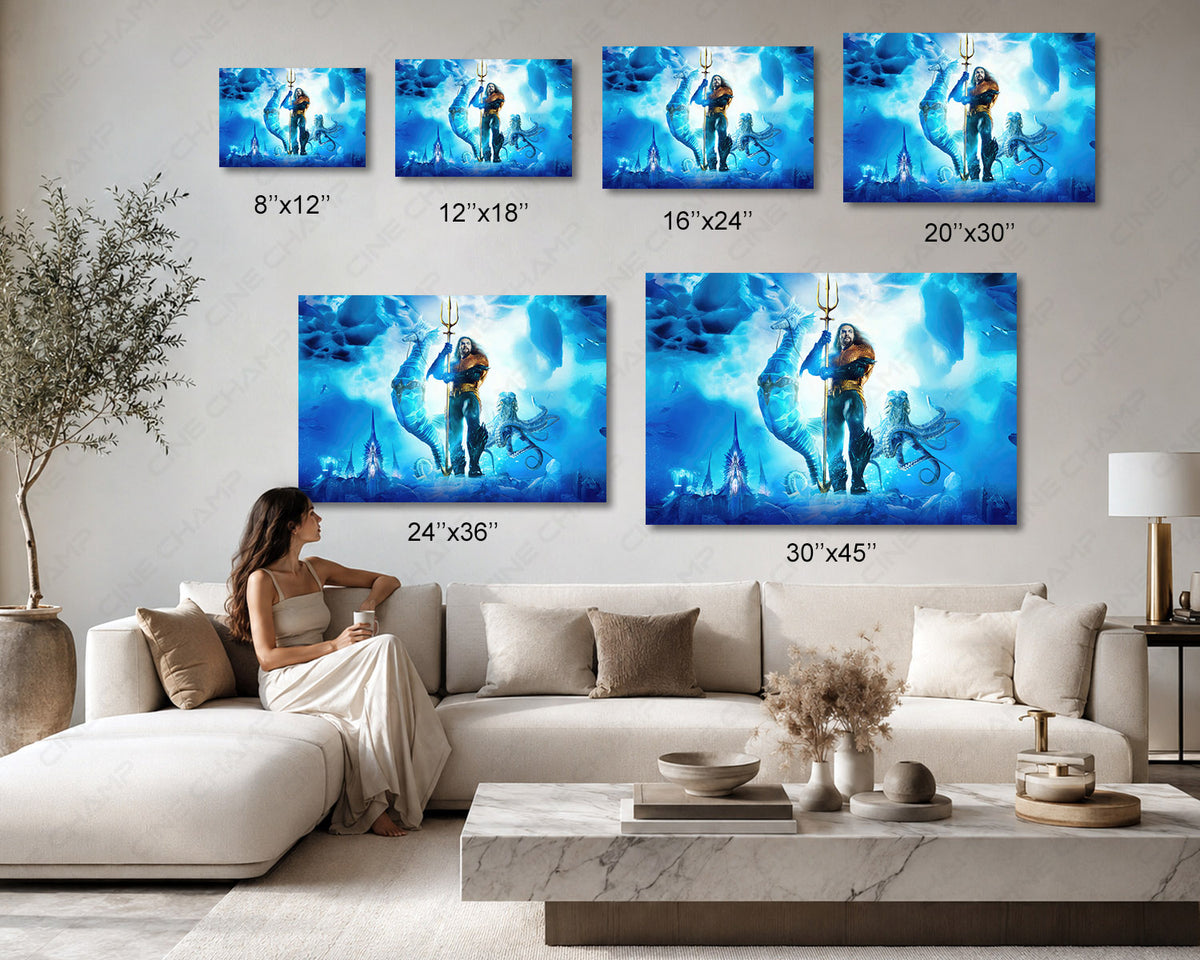 Arthur Curry cinematic canvas artwork