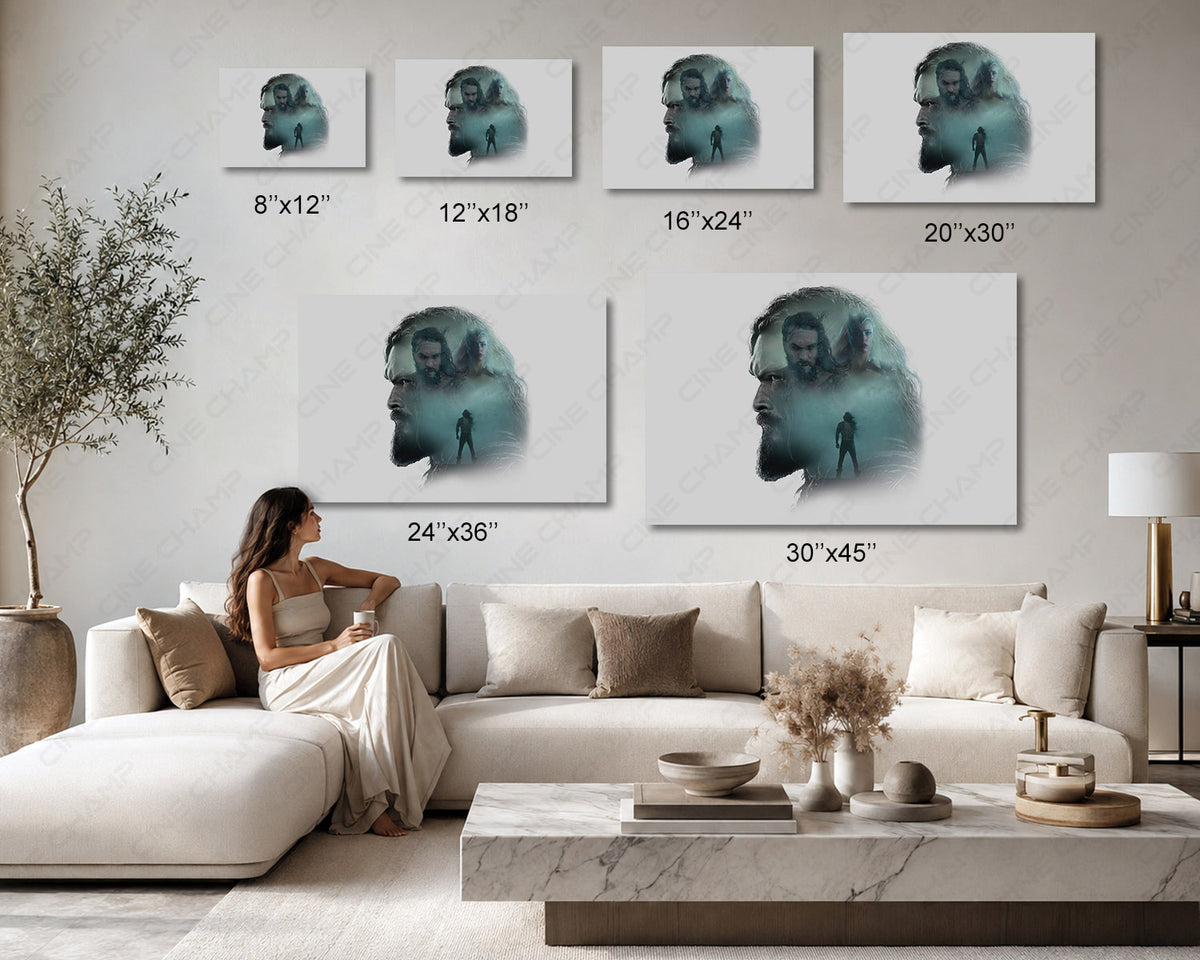 Arthur Curry underwater movie canvas