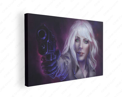 Atomic Blonde Canvas Print