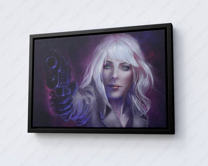 Atomic Blonde Canvas Print