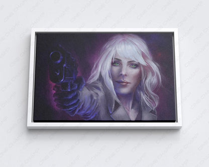 Atomic Blonde Canvas Print