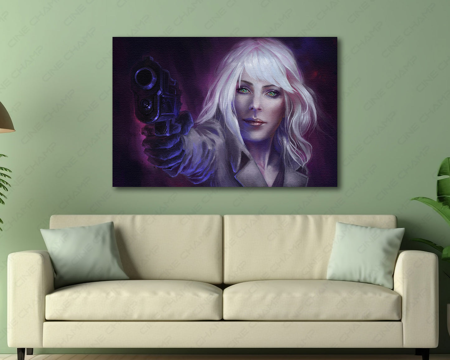 Atomic Blonde Canvas Print