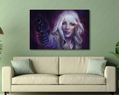 Atomic Blonde Canvas Print