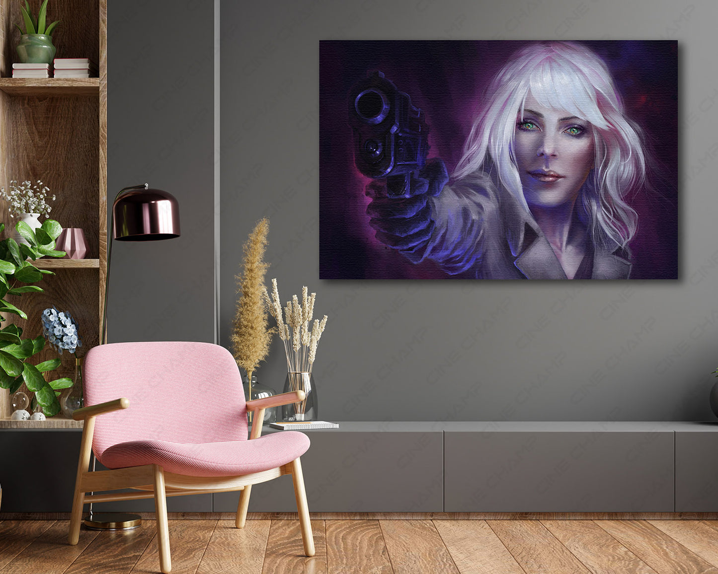 Atomic Blonde Canvas Print