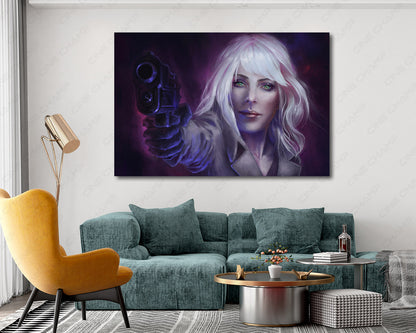 Atomic Blonde Canvas Print