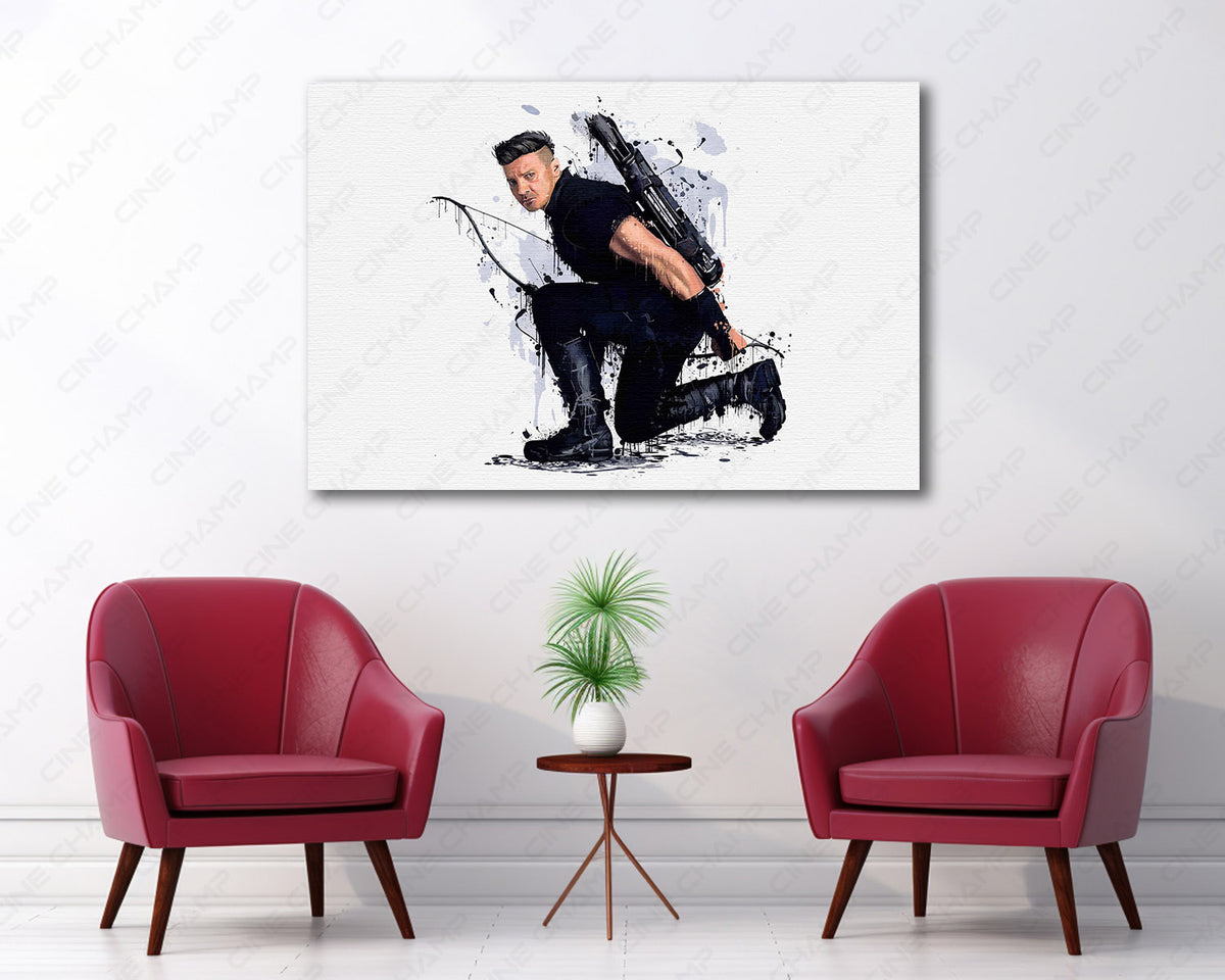 Avengers Hawkeye cinematic canvas artwork