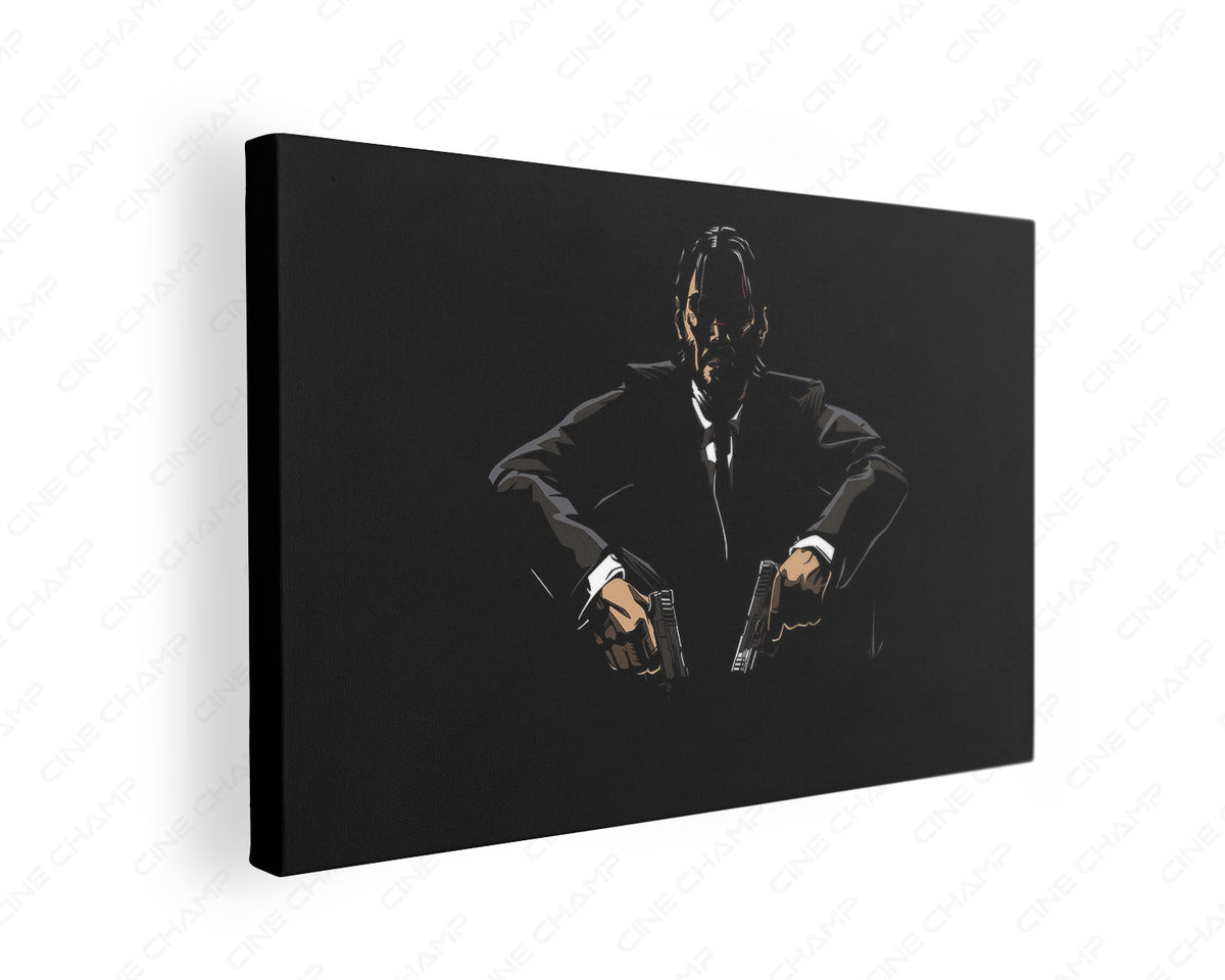 Baba Yaga John Wick canvas wall art