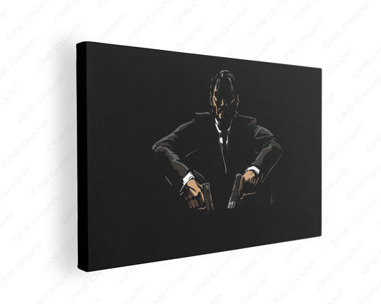 Baba Yaga John Wick canvas wall art