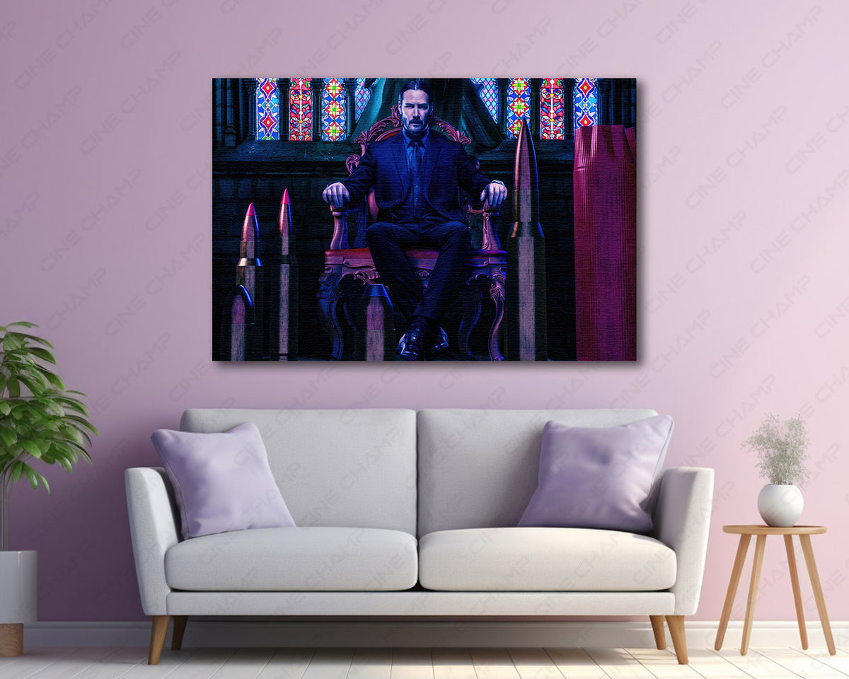 Baba Yaga John Wick cinematic canvas