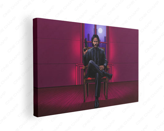 Baba Yaga calm before the gunfire canvas wall art