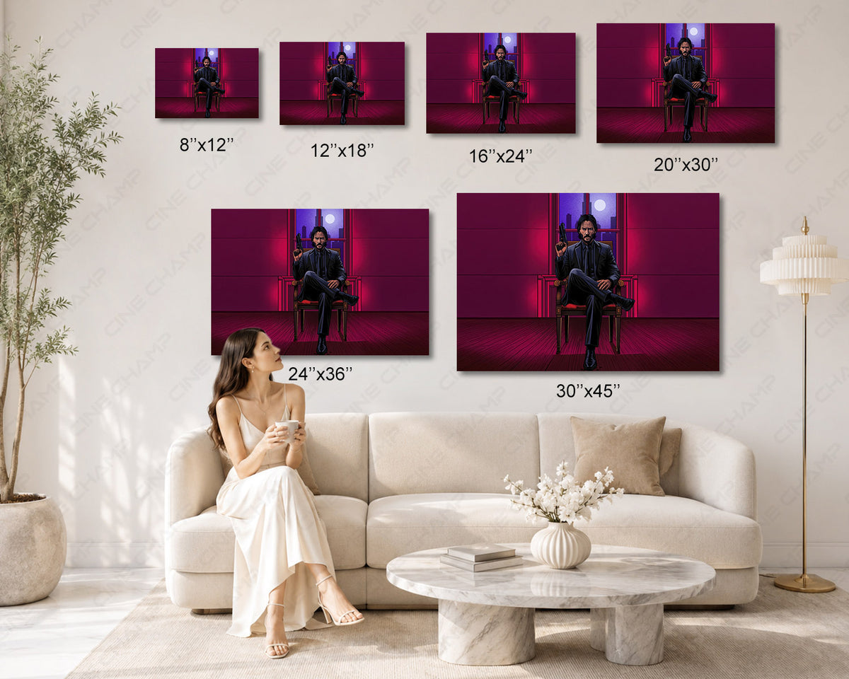 Baba Yaga cinematic action wall artwork
