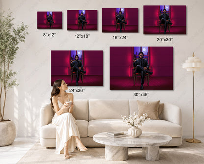 Baba Yaga cinematic action wall artwork