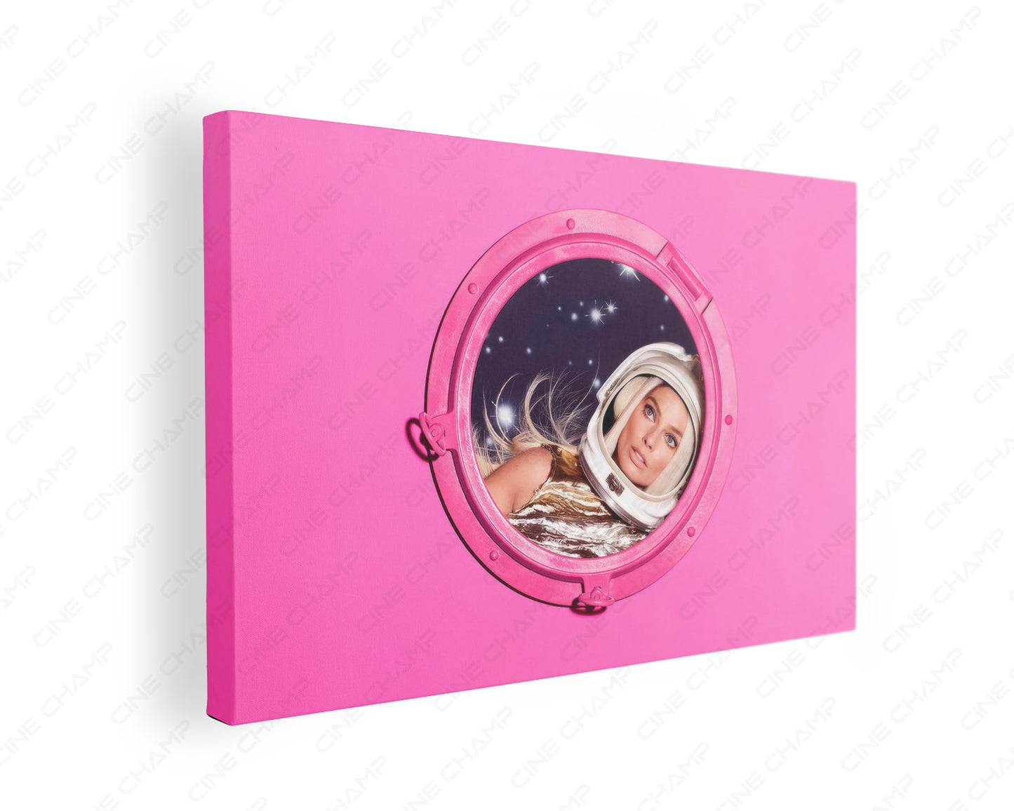 Barbie inspired canvas gallery wrap wall art for modern home, bedroom, and entertainment room decor
