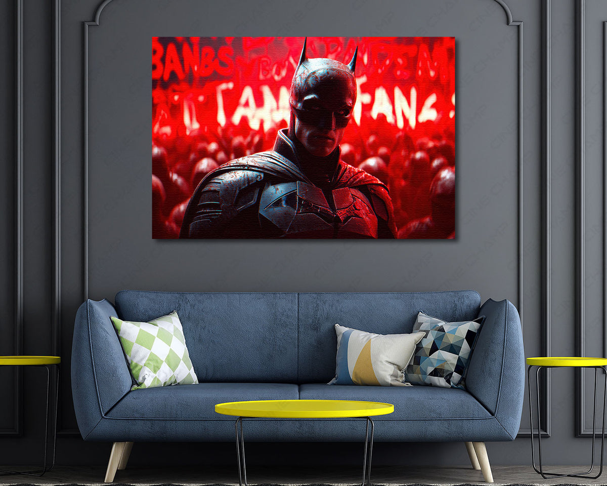 Batman Action Canvas Print