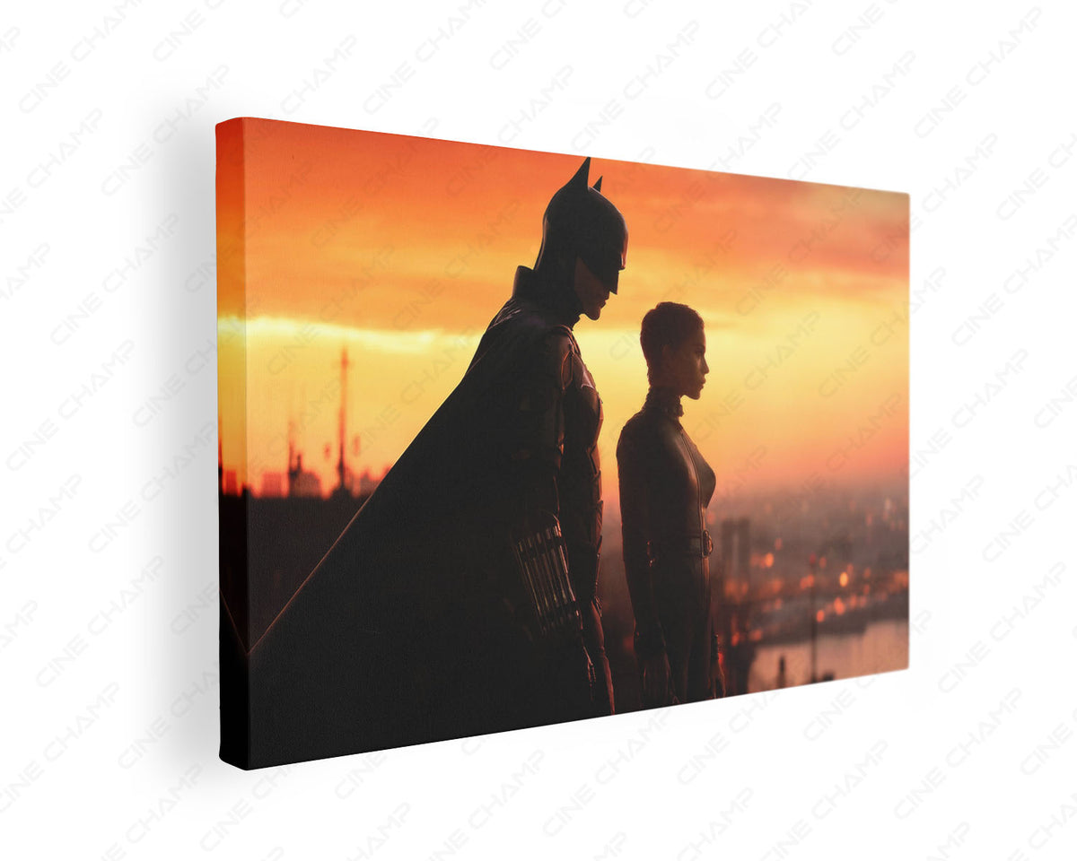 Batman And Catwoman Canvas Wall Art