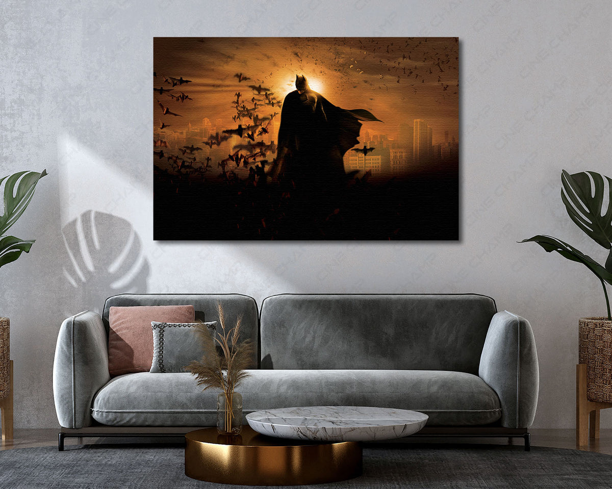 Batman Begins Cinematic Canvas Artwork