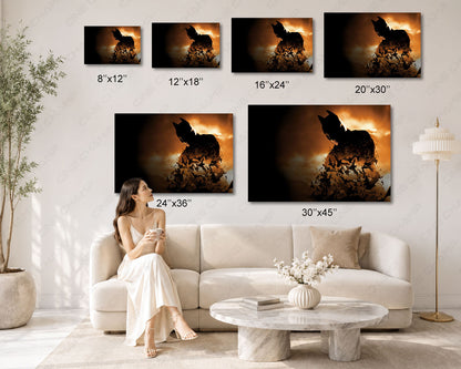 Batman Begins Premium Canvas Print