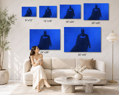 Batman Blue Canvas Artwork