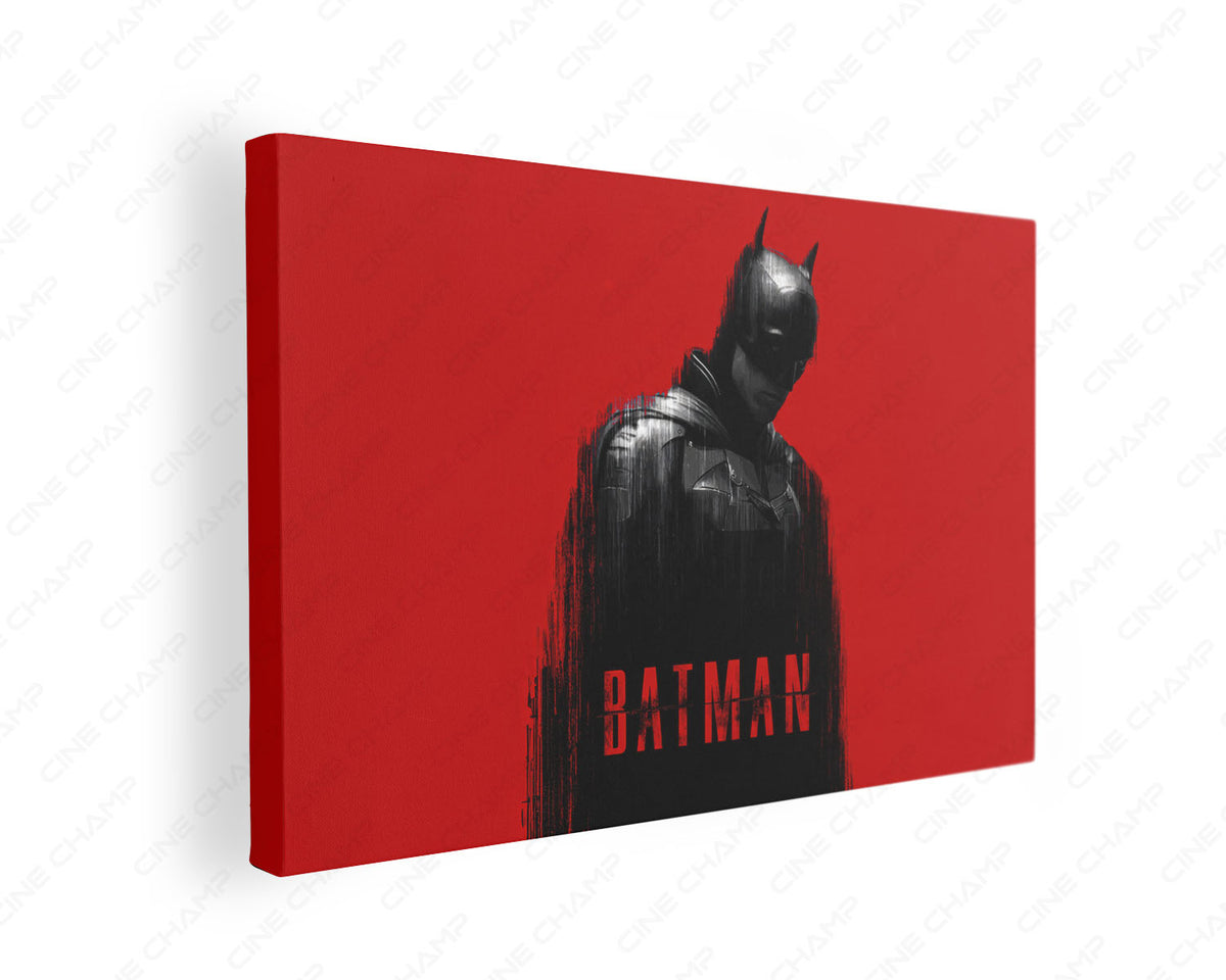 Batman Brush Painting Canvas Wall Art