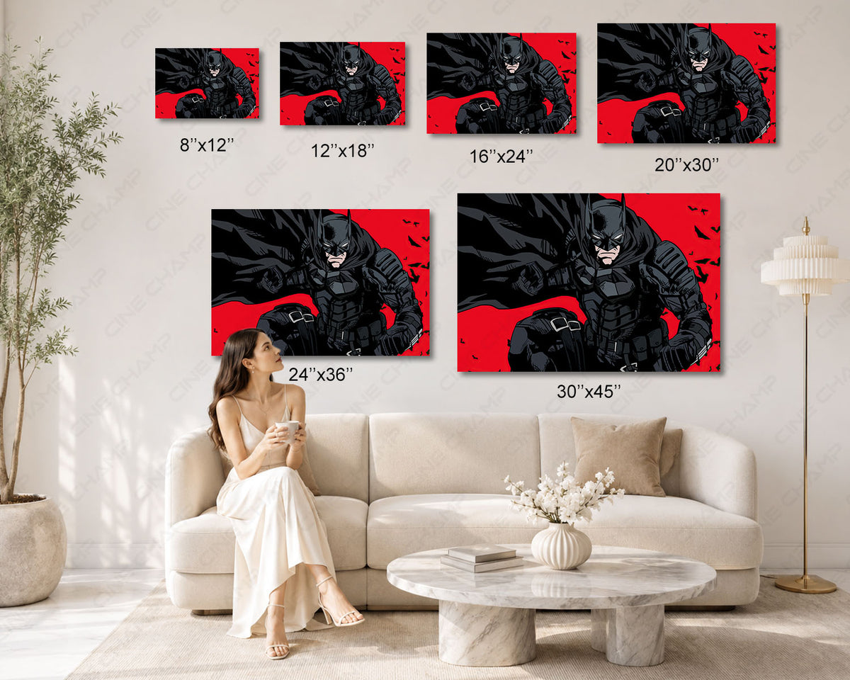 Batman Comic Superhero Canvas Decor