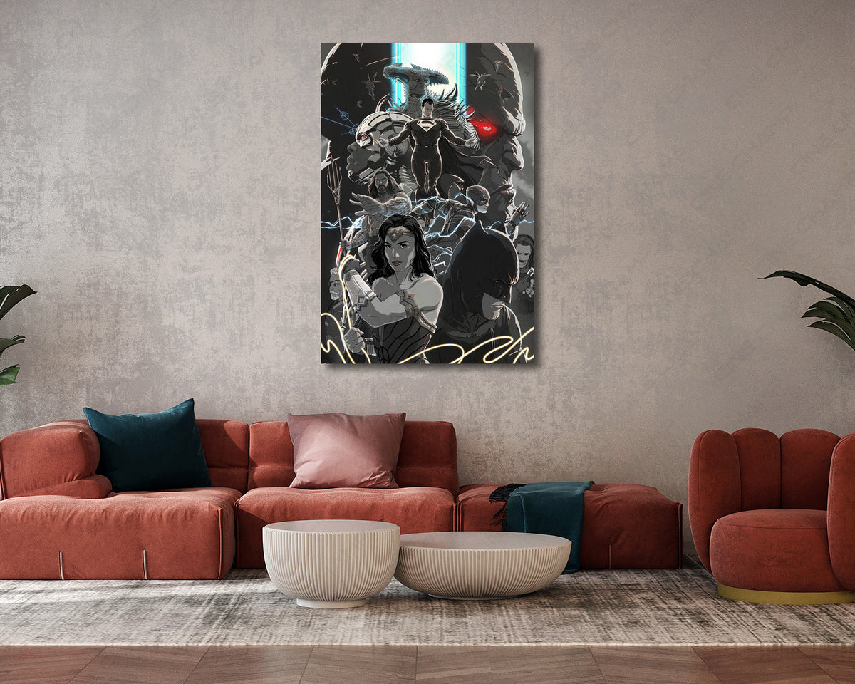 Batman Dark Knight Inspired Justice League Wall Art