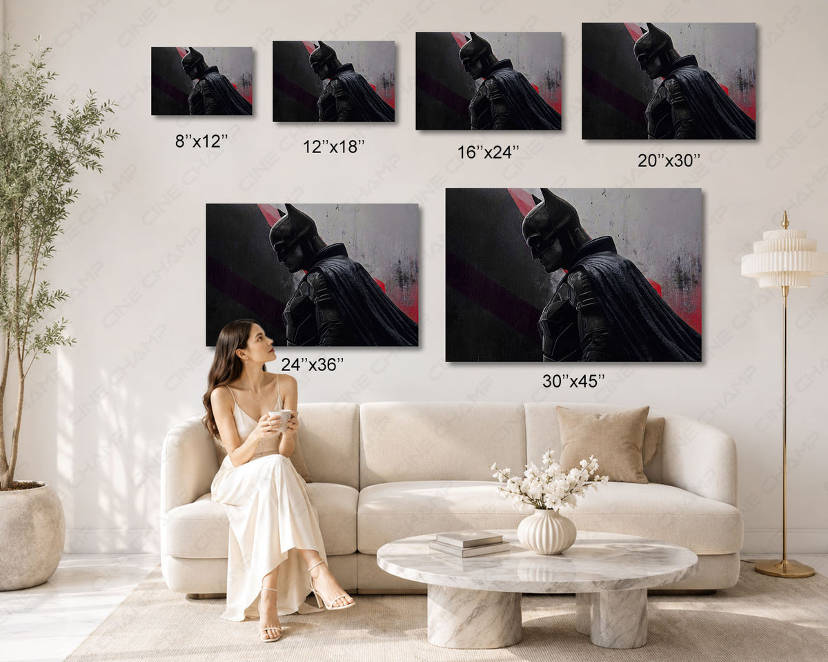 Batman Hero Premium Canvas Print