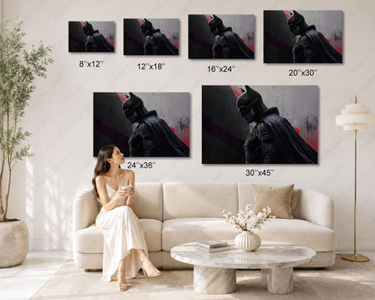 Batman Hero Premium Canvas Print