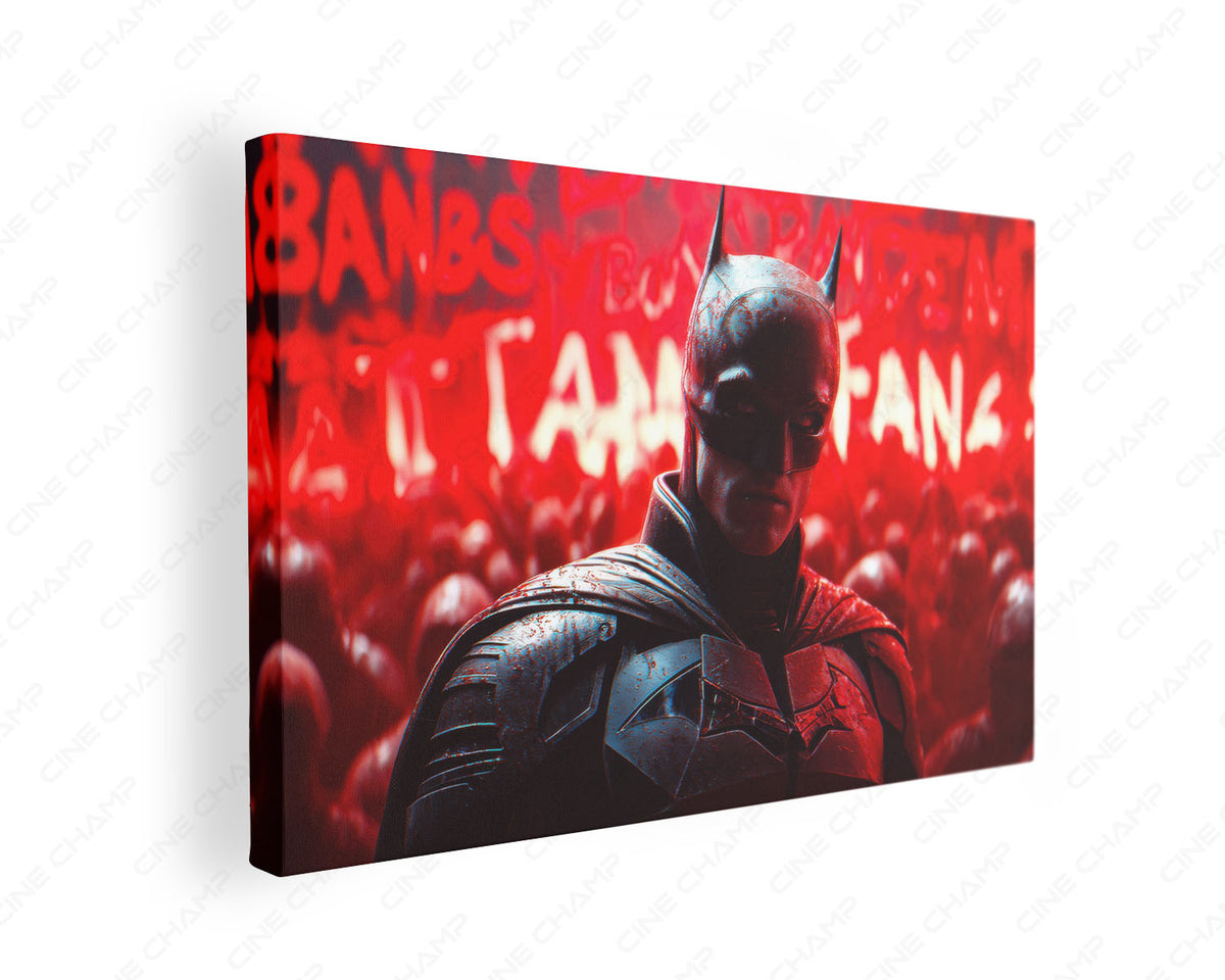 Batman Into Action Canvas Wall Art