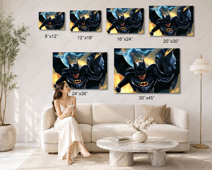 Batman Superhero Canvas Wall Art