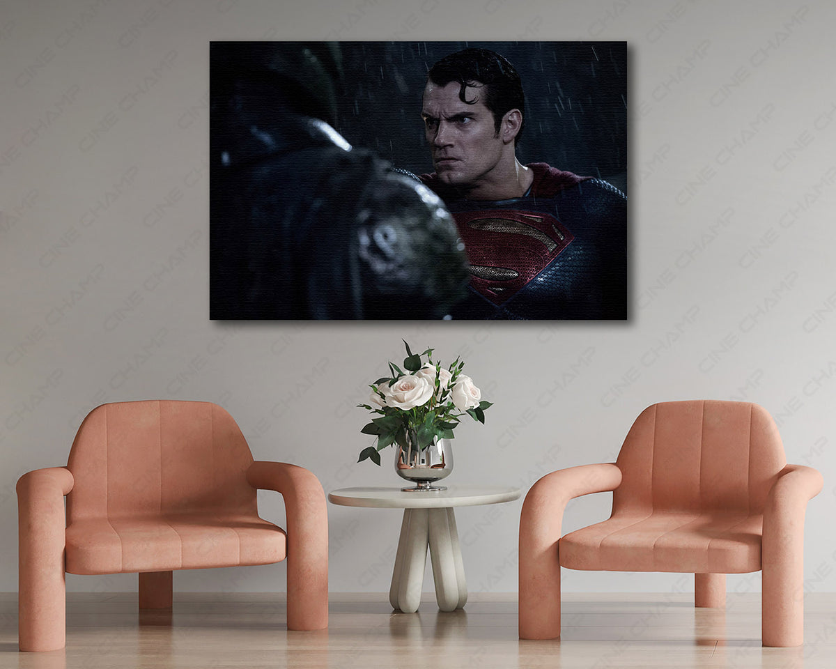Batman and Superman DC movie canvas print