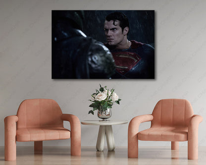 Batman and Superman DC movie canvas print