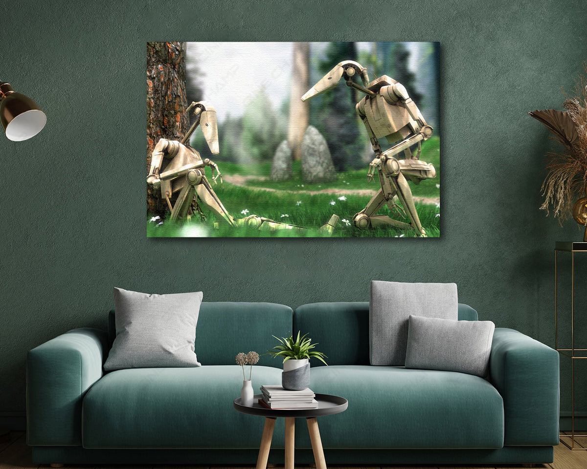 Battle Droid Star Wars Canvas Print