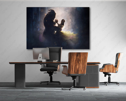 Beauty and the Beast Canvas Wall Art