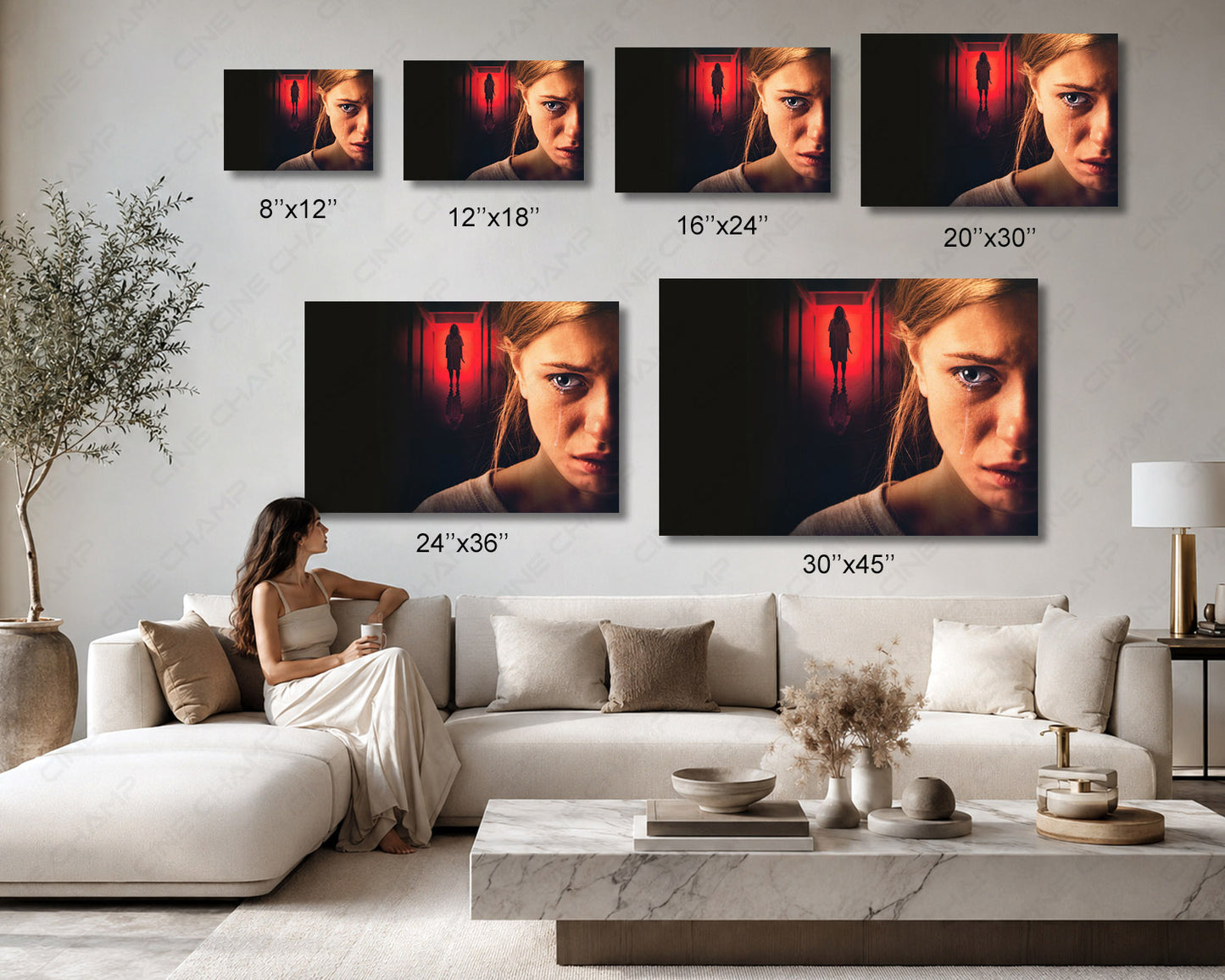 Behind You inspired canvas print available in multiple sizes for home, office, and theater decor
